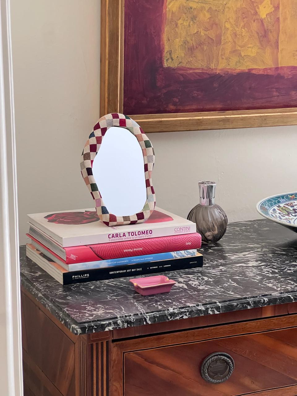 Checkered Mini Mirror