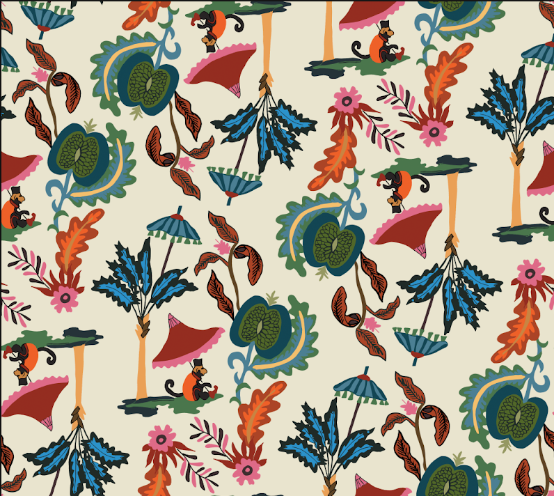 MONKEY TROPIC CHEIO I FUNDO BLUSH