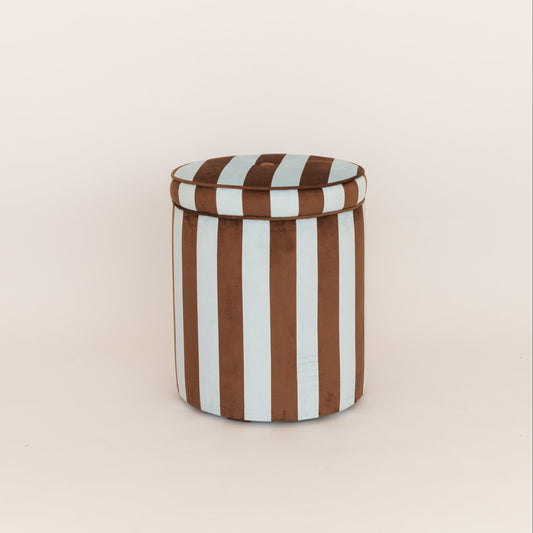 Pouf Listrado Amanhecer & Beijo Baiano