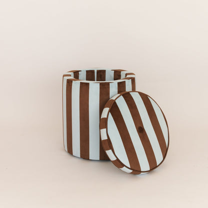 Pouf Listrado Amanhecer & Beijo Baiano