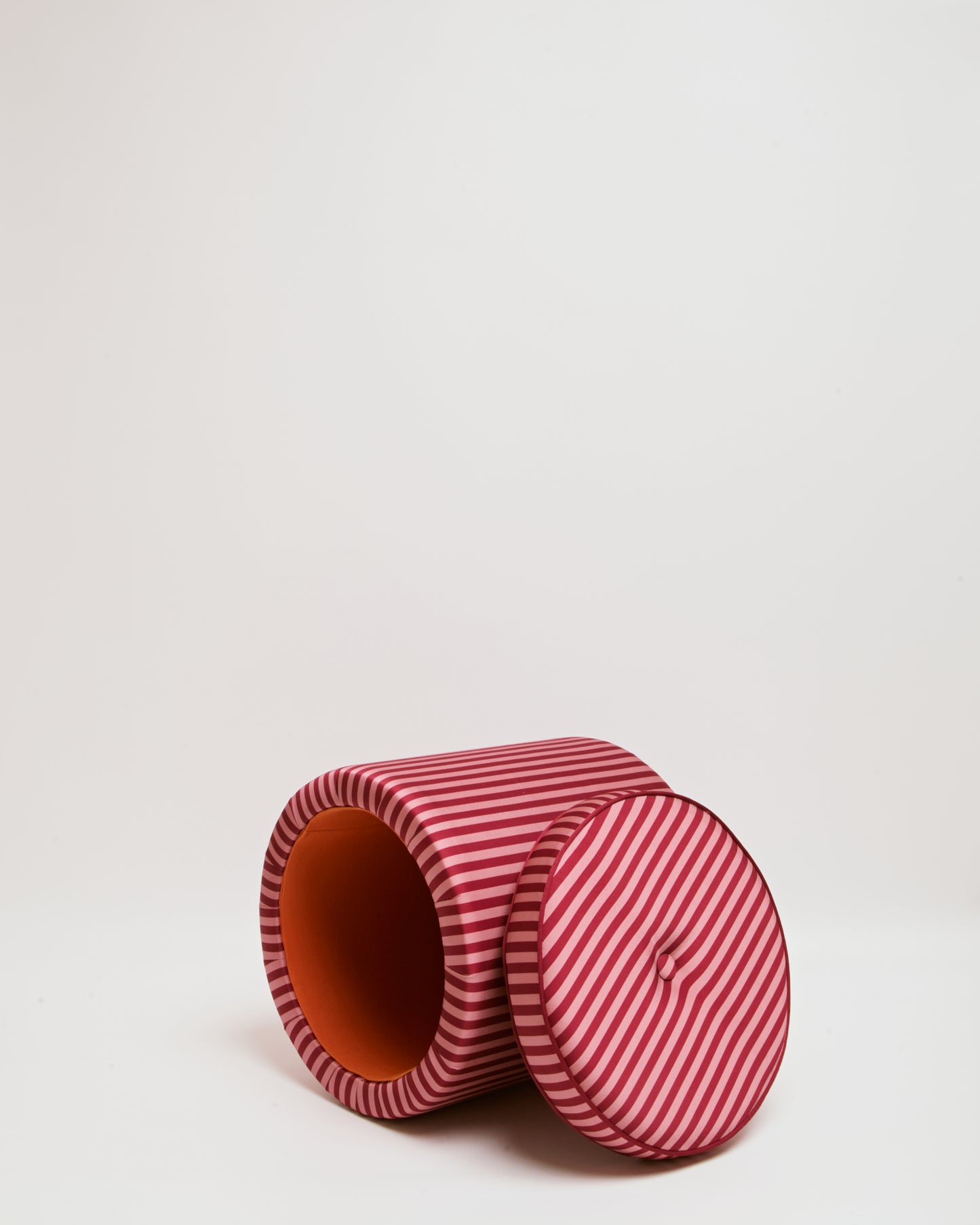 Pouf Listrado Vintage & Vinho