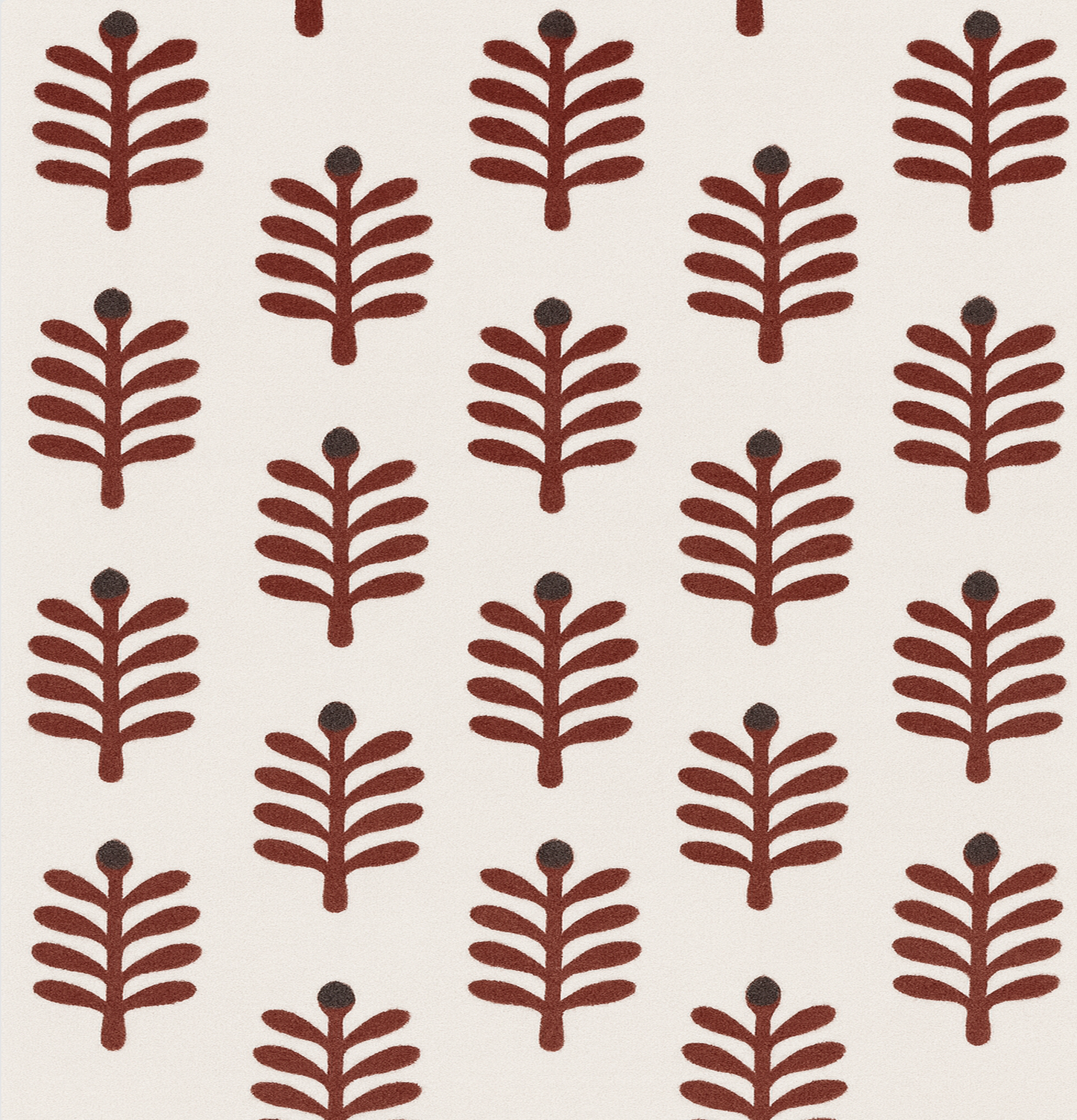 Padrão Plantas Bordô