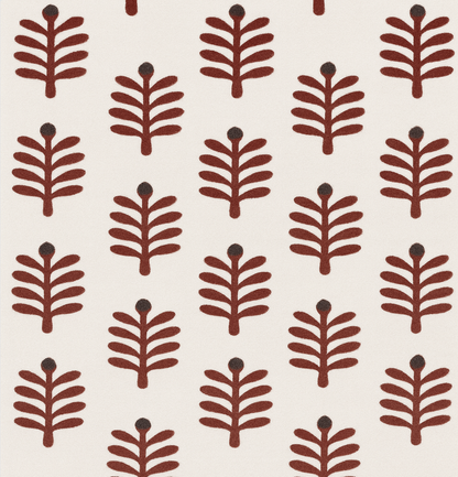 Padrão Plantas Bordô