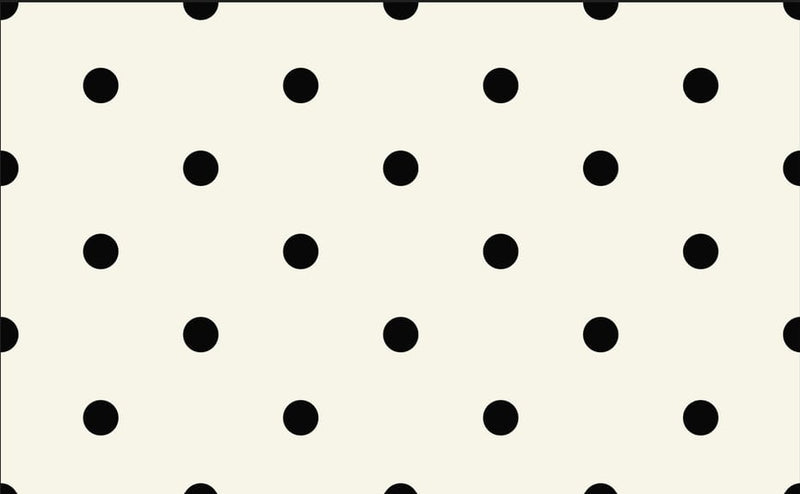 POLKA DOT PRETO FUNDO AREIA